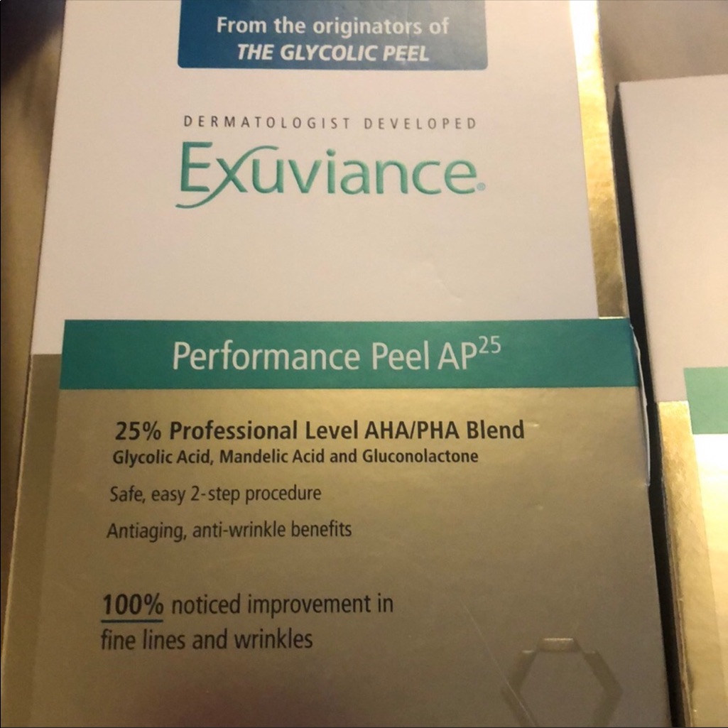 Exuviance Glycolic Facial Peels 25 Of A Pro Peel